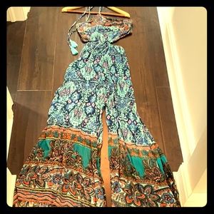 Free People multicolored jumpsuit